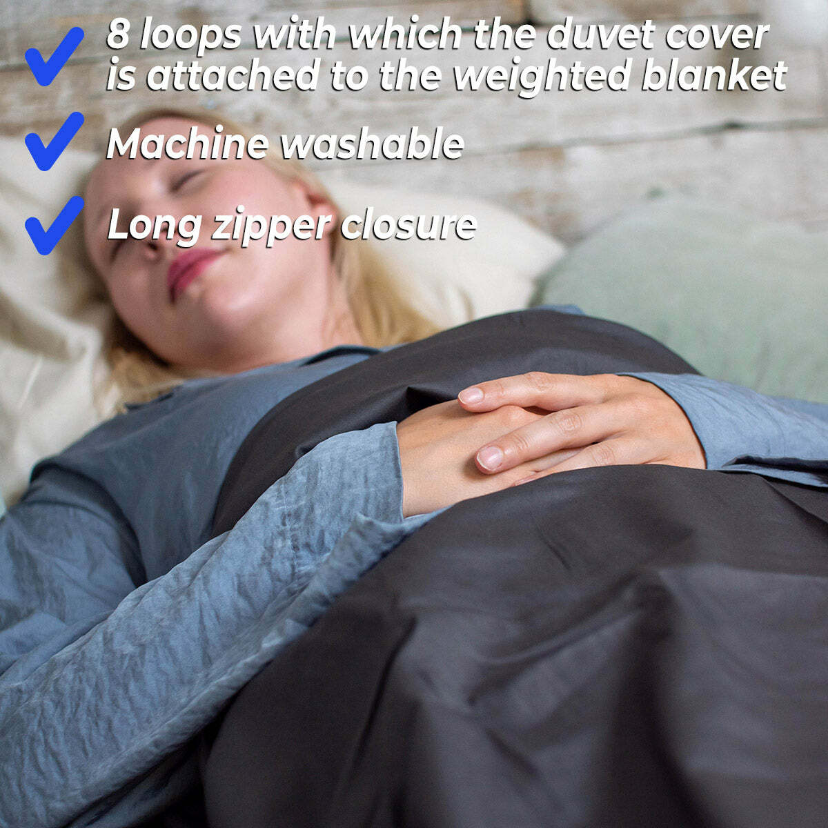 
              Polar Night Cotton duvet cover, 150x200cm